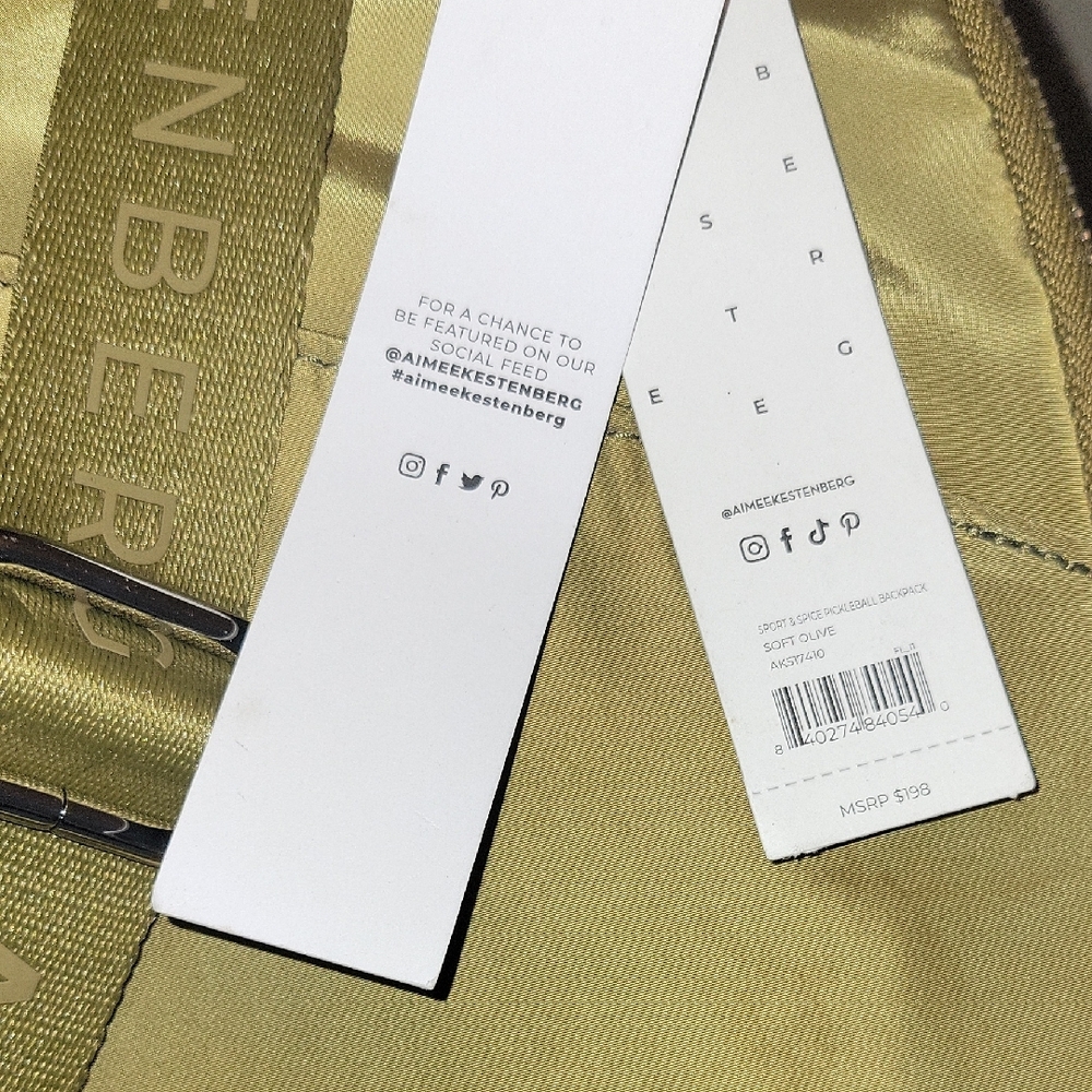 Aimee Kenstenberg Mustard Sling Belt Bag with Front Zip - Picture 4 of 8